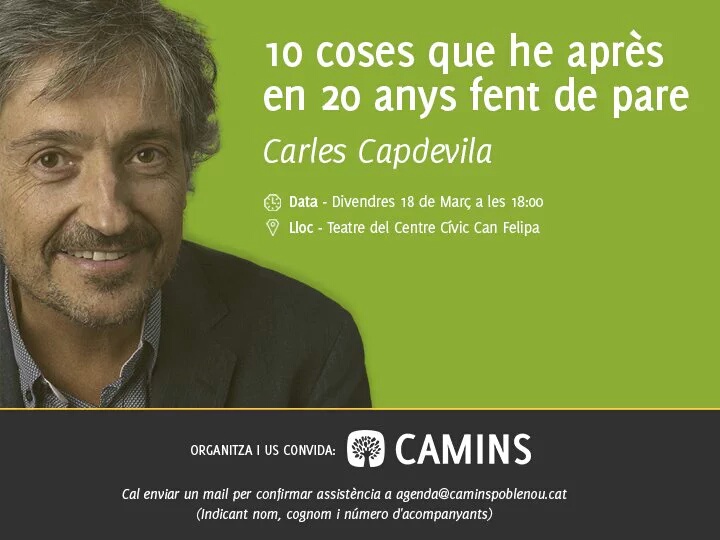 Propera xerrada de Carles Capdevila a Can Felipa